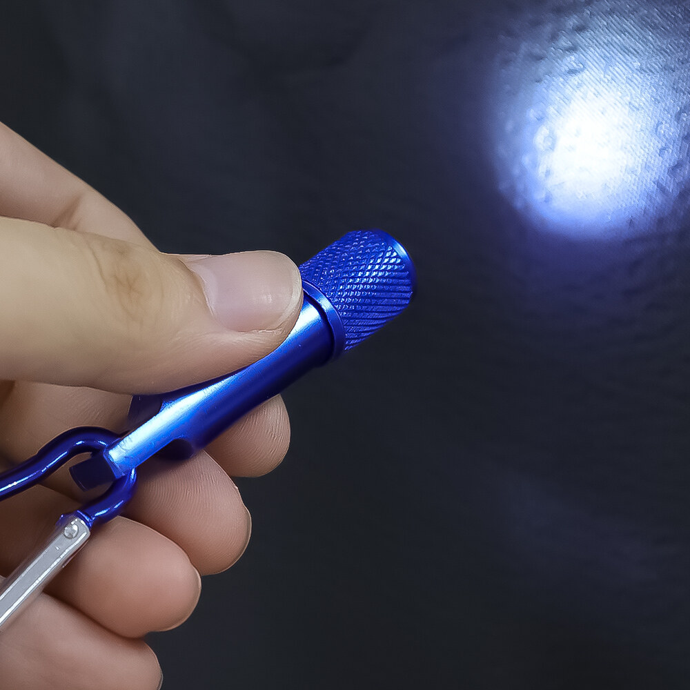Mini Carabiner LED Flashlight Mini Flashlight Emergency Light Pocket-sized Flashlights Keychain Lights