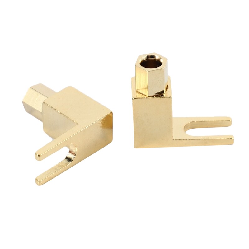 8 pcs total Hi-end Banana to Spade Adapter Plug/Speaker Cable Connector [Wy-yp01-8/Spade De L/8]