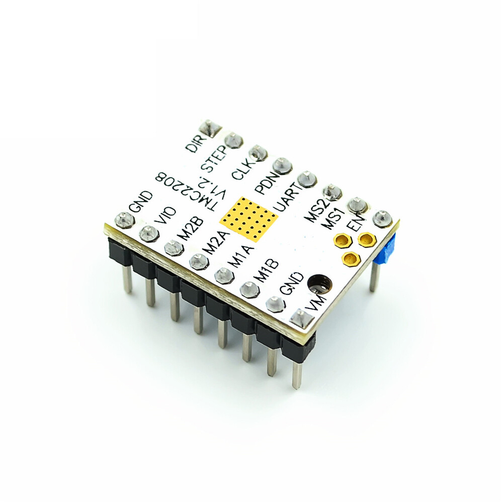 DM Phụ Kiện Máy In 3D Trình Điều Khiển Động Cơ Bước TMC2208 V1.2 Với Bộ Tản Nhiệt Hỗ Trợ Bước/Giao Diện DIR Và Giao Diện SPI 256 Phân Chia Dòng Điện Cực Đại 2A