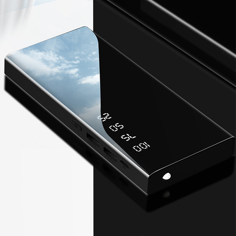 KAIMEIDI New 20000mAh power bank digital display mirror mini