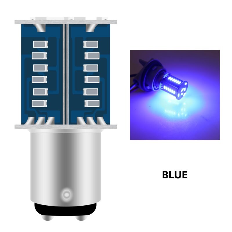 Xe máy đèn phanh led đèn sau flash 1157 led strobe đèn nháy tín hiệu phanh dừng ánh sáng bay15d bóng đèn nhấp nháy 12v