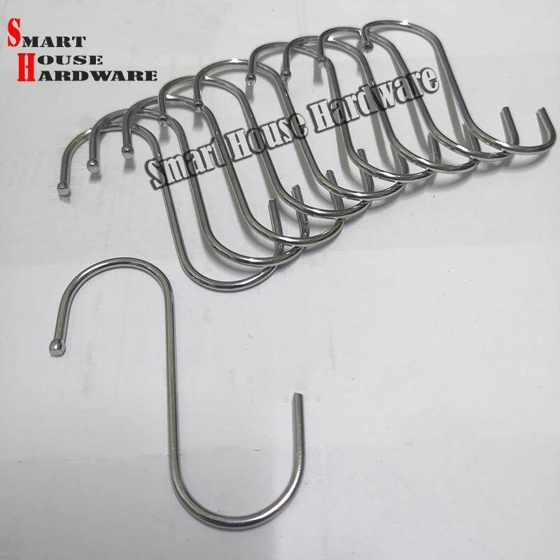 10PCS Stainless Steel Metal S Hooks