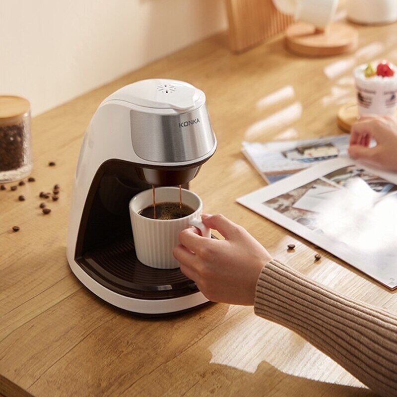 220V/0.3L/450W Automatic Coffee Machine Drip Coffee Maker Portable For Office Home Kitchen Tea Coffee Machine Small  Appliances