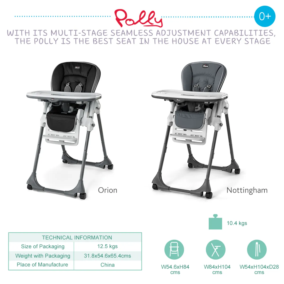 chicco polly highchair orion