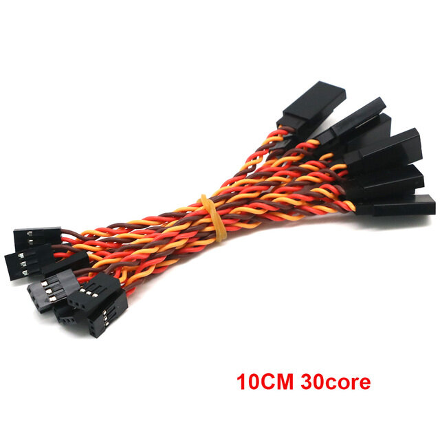 10pcs 10 / 15 / 30 / 50 / 100cm servo extension cable 30 / 60corefor futaba jr anti-interference servo for rc helicopter part