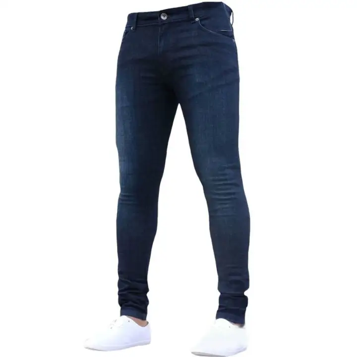 mens elastic waist stretch jeans