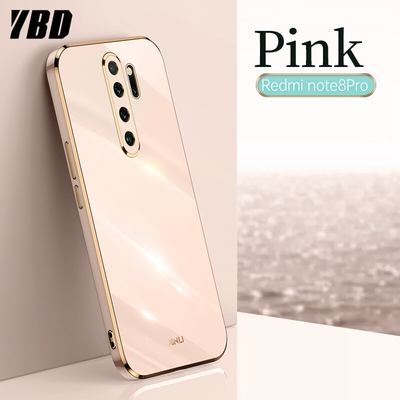 YBD Plating phone Case For Xiaomi Redmi Note 8 Pro Redmi 9 Prime Xiaomi POCO M2 casing,Precise Camera Protection cases Luxury Straight Edge Cover