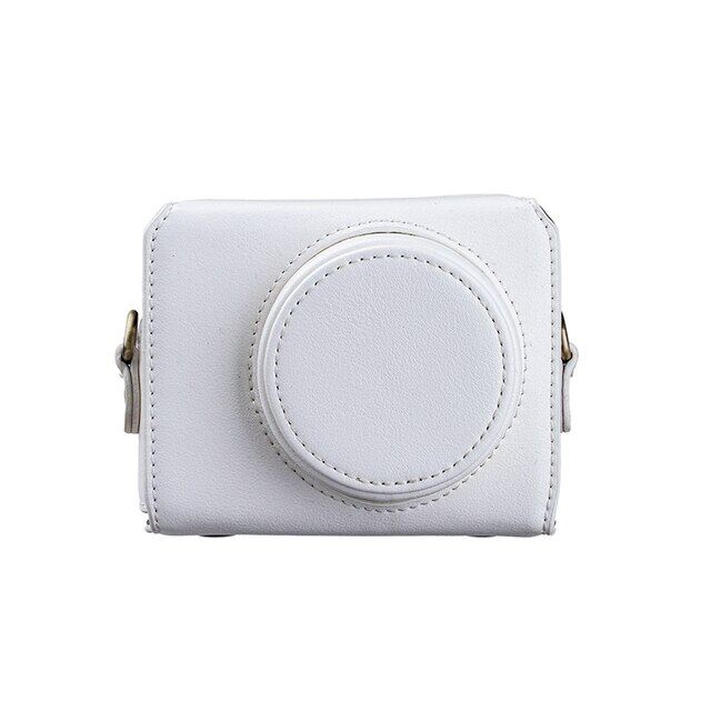 Portable PU Leather Half Case Camera Bag For Sony ZV1 ZV-1 Protective Cover Shell With Shoulder Strap