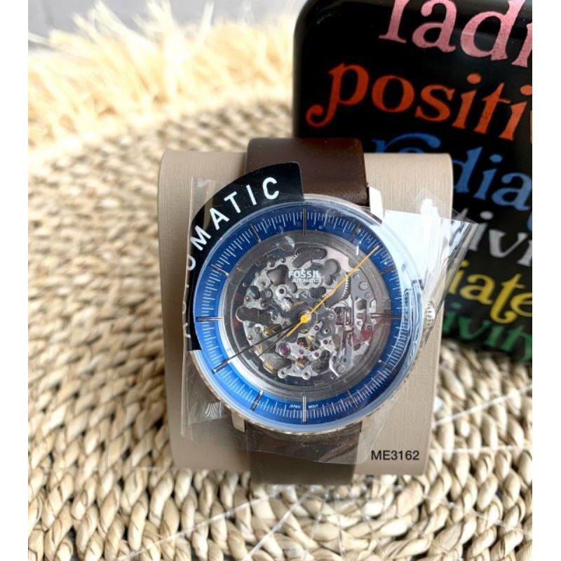 Chase Automatic Brown Leather Watch 