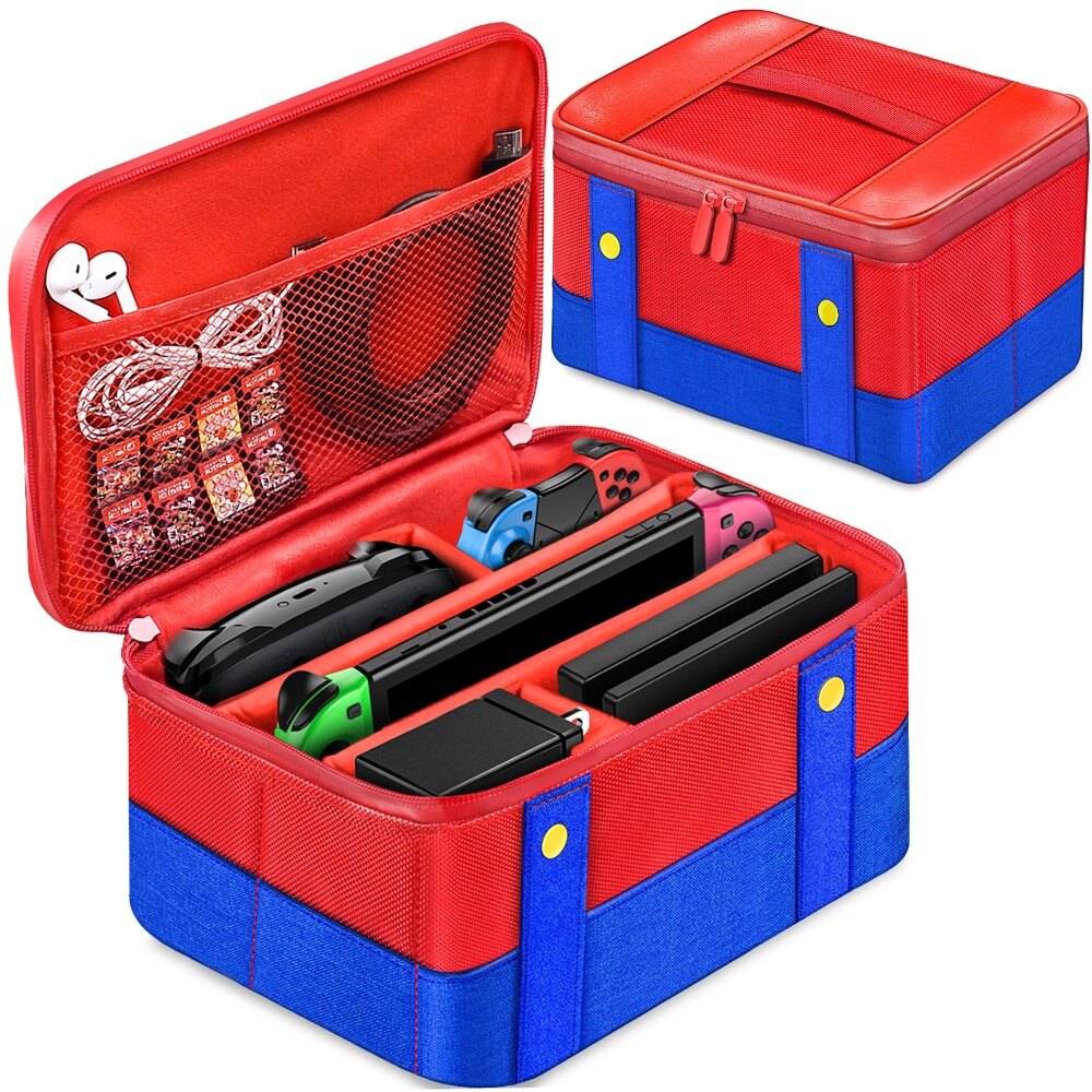 Ốp Lớn Bảo Vệ Mang Theo Cho Bảng Điều Khiển Oled Bộ Chuyển Đổi Nintendo & Switch Ốp Du Lịch Túi Lưu Trữ Bộ Điều Khiển Chuyên Nghiệp Cho NS Phụ Kiện Chơi Game