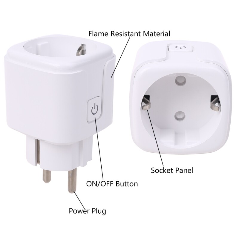 Điều Khiển Từ Xa RF Không Dây 433Mhz Ổ Cắm Hẹn Giờ Điện WiFi Thông Minh Tại Nhà Văn Phòng Ổ Cắm EU