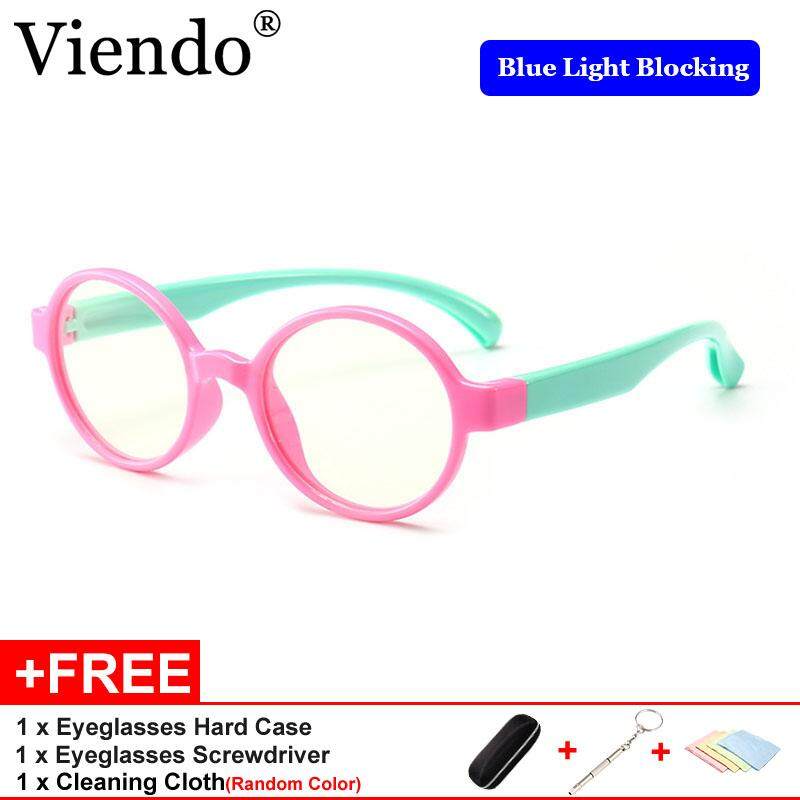 Viendo 2019 Newest Anti Blue Light Radiation Computer Glasses For Kids Children Fashion Round Frame Eyeglasses Silicone Material Glasses Frame By Lotus Fashion