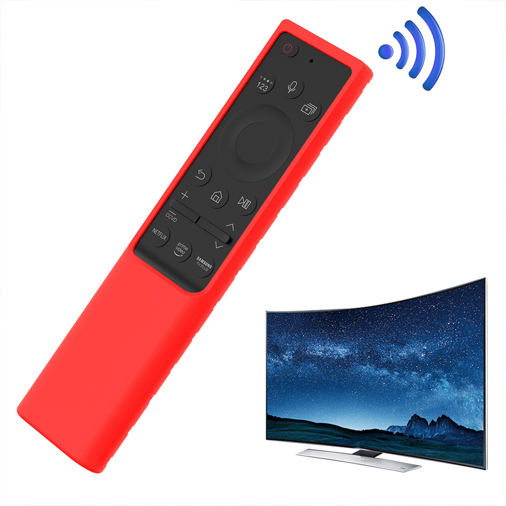 Remote Control Silicone Sleeve Battery Back Shockproof Protective Cover With Lanyard Compatible For Samsung Bn59-01363 Bn59-01357