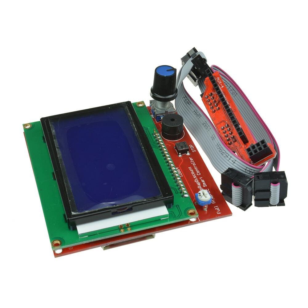 12864 display lcd 3d printer controller +adapter for ramps 1.4 reprap mendel