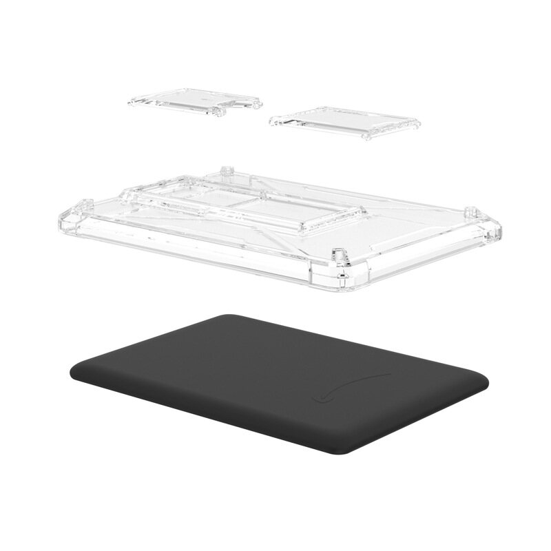 Transparent shockproof protective case for Amazon Kindle Fire Fire7 e-book reader anti drop clear cover shell Kindle Paperwhite5 6.8 inch Paperwhite 4 PQ94WIF Paperwhite 3 2 holder stand