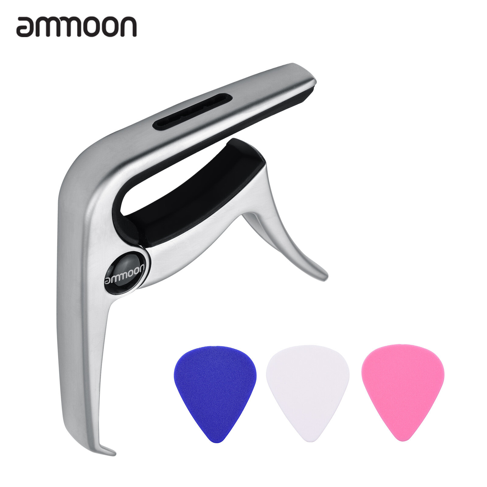 ammoon TC02 Multifunctional Guitar Capo Zinc Alloy with Bridge Pin