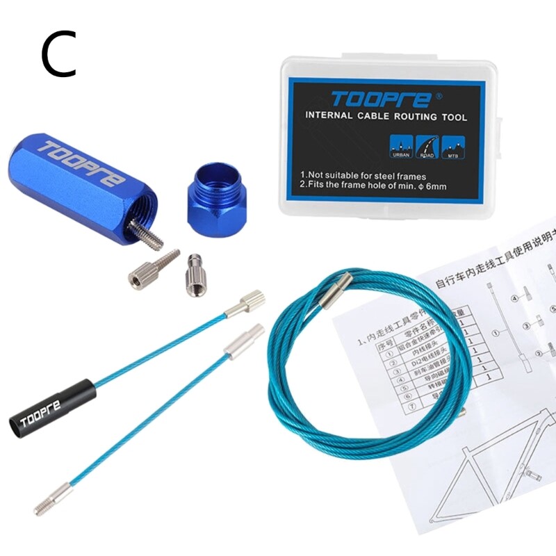 Xe đạp cáp bên trong định tuyến Bộ công cụ dây cáp phanh Cáp chuyển đổi thủy lực bên trong dây cáp cài đặt hướng dẫn cho khung xe đạp