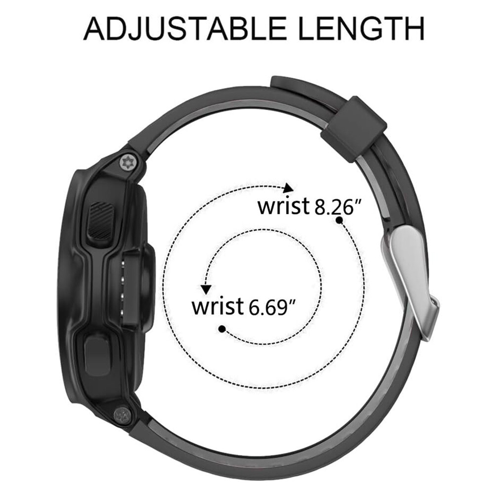 Compatible for Garmin Forerunner 735XT Straps, Soft Silicone Replacement Watch Bands for Garmin Forerunner 230/235/ 620/630/ 735XT Smart Watch