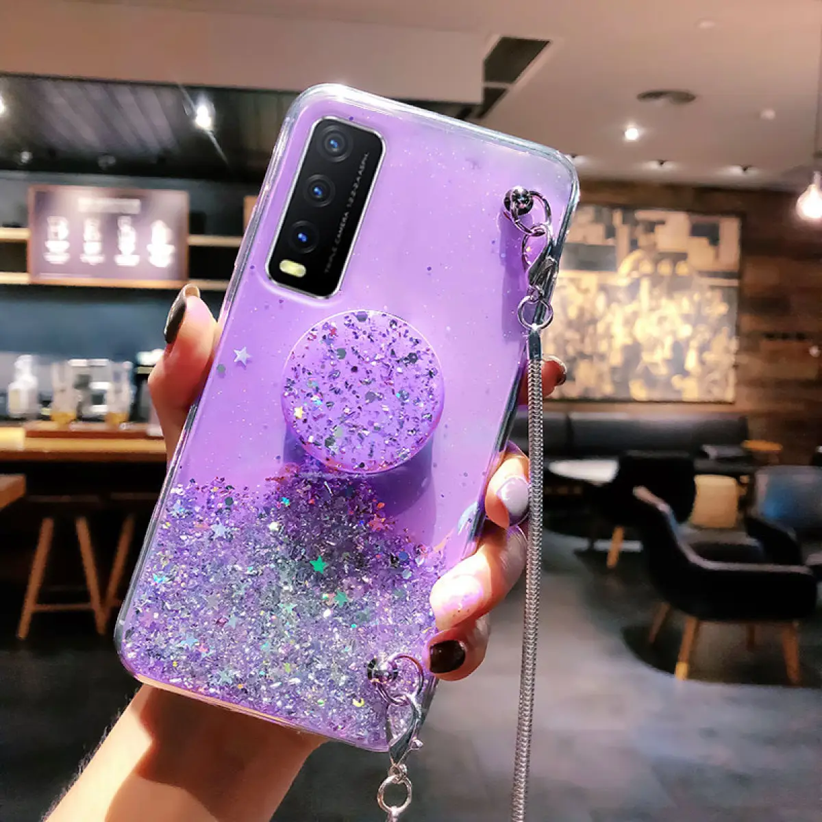 Glitter Phone Casing For Vivo Y51 Y12s Y20 Y30i Y50 Y30 Y20s Y20i 2021 Soft Silicone