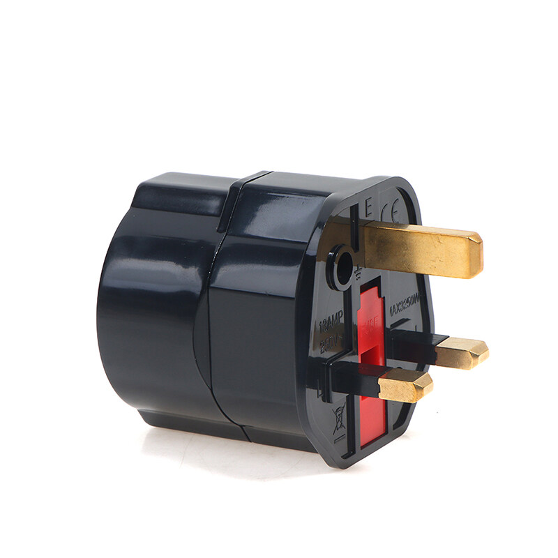LEI EU Euro 2 Pin To UK 3 Pin Plug AC Universal Adapter Travel