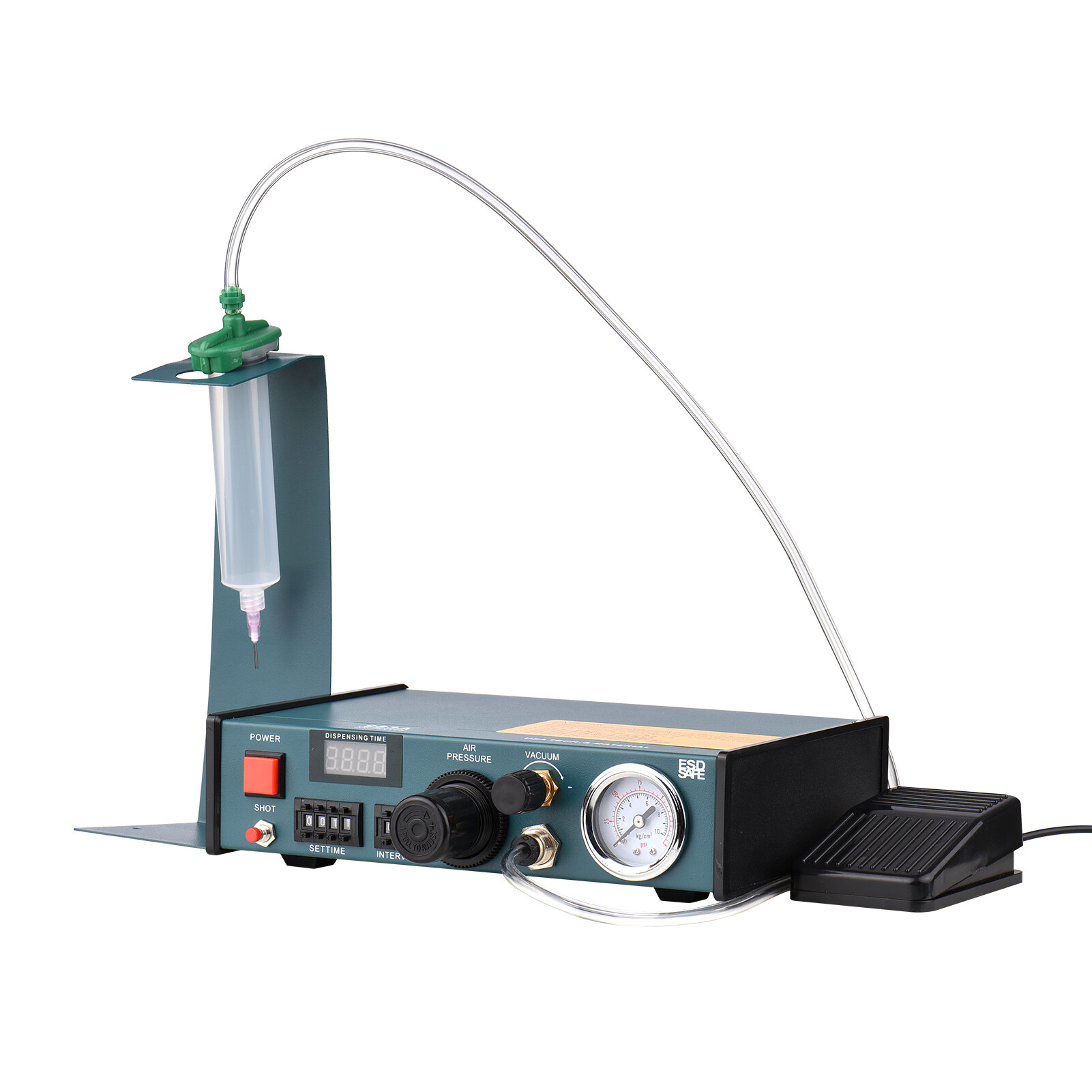 Smart Sensor 983A 220V Automatic Glue Dispenser Machine Professional Precise Dispensing Controller Glue Machine Digital Control Drip Glue Dropper Machine Precision Small Liquid Adhesive Gluing Appliance Automatic & Semi-automatic Operation