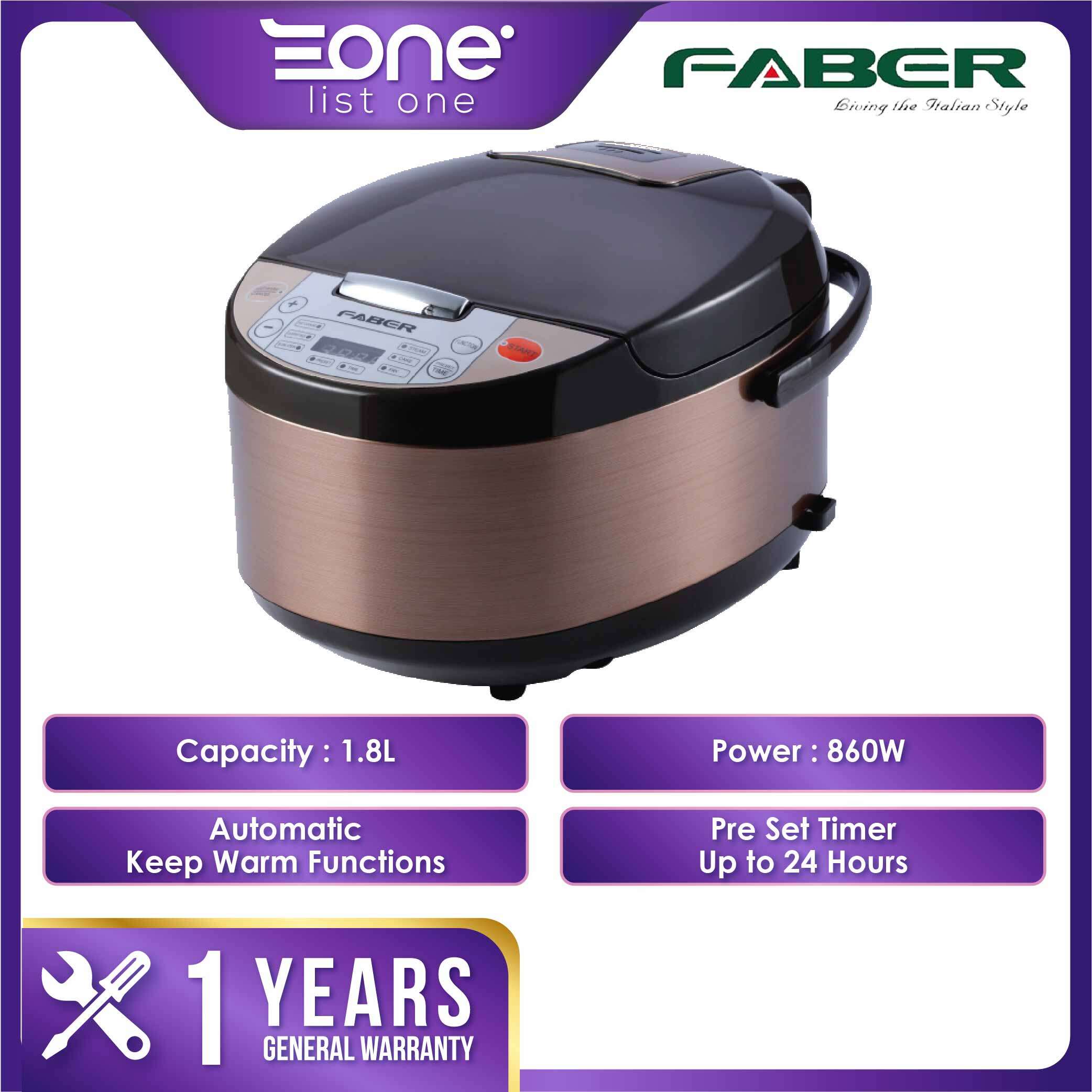 faber 1.8 l deluxe rice cooker