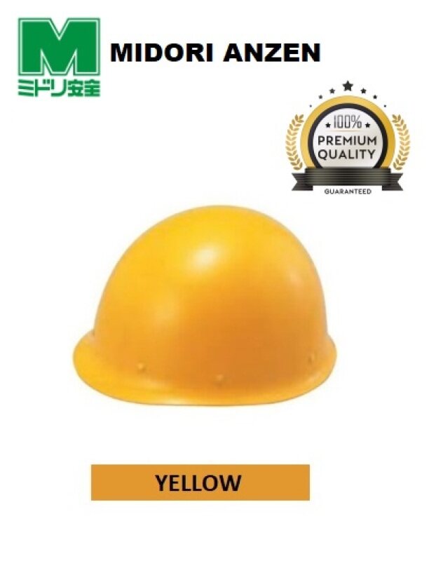 MIDORI (JAPAN) Fiberglass Lightweight General Purpose Safety Helmet / Safety Hat c/w M type One-Touch Jaw Band & Anti-escape Mechanism