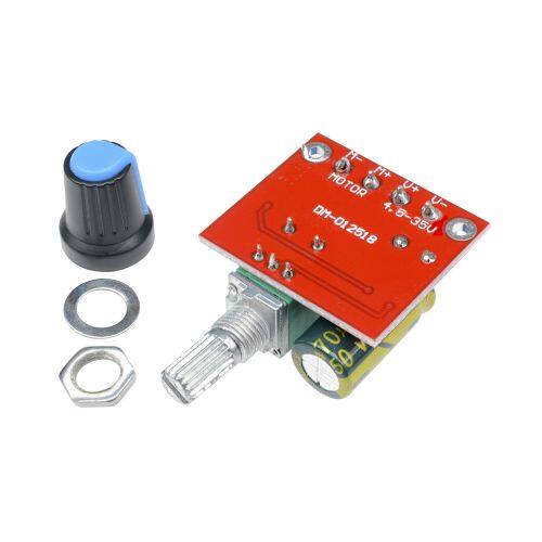 DIPPRUN 5A 90W DC-DC 12V DC PWM Motor Speed Controller Module 4.5V-35V Governor 24V Adjustable Speed Regulator Switch Control