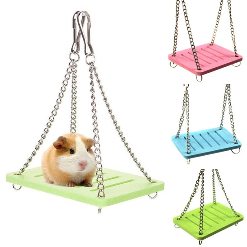Động Vật Nhỏ Bằng Gỗ Độc Đáo Guinea Lợn Treo Tiện Ích Đu Quay Đồ Chơi Chuột Hamster Phụ Kiện Lồng