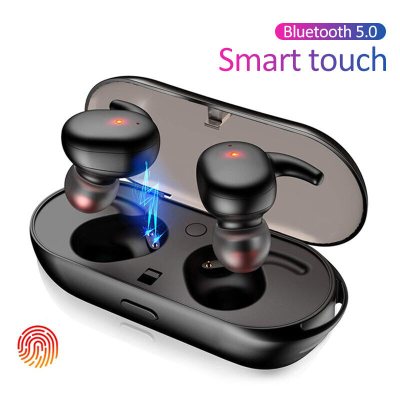 New Y30 Wireless Earbuds Bluetooth Earphone V5.0 Smart Touch Control Waterproof Sport HIFI Stereo Earphones
