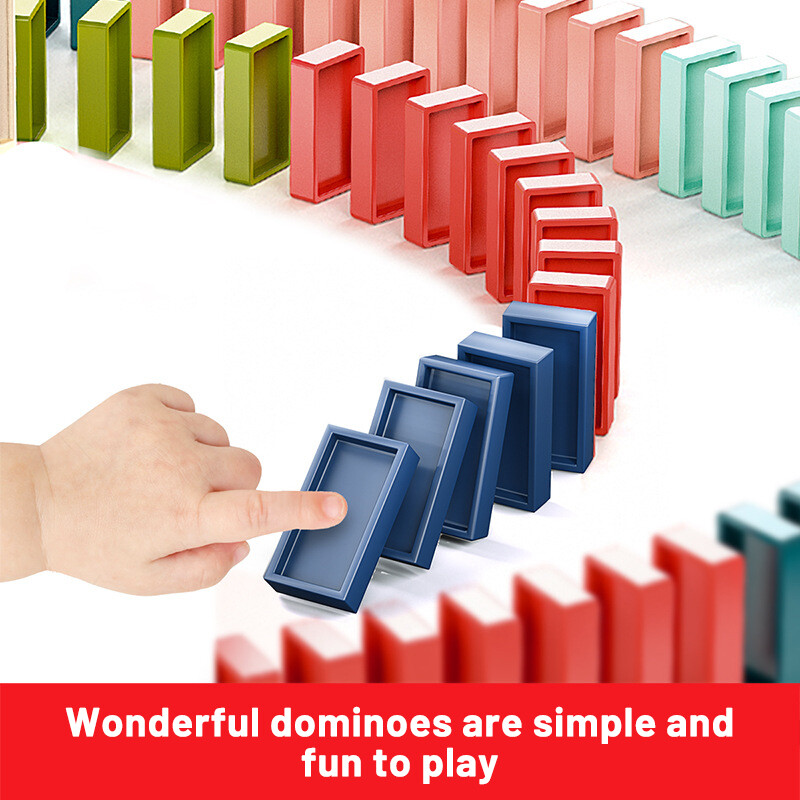HaiTai Kids Domino Train Car Set 20PCS/60PCS Sound Light Automatic Blocks Game Educational Laying Domino Brick Colorful Dominoes DIY Toy Gift