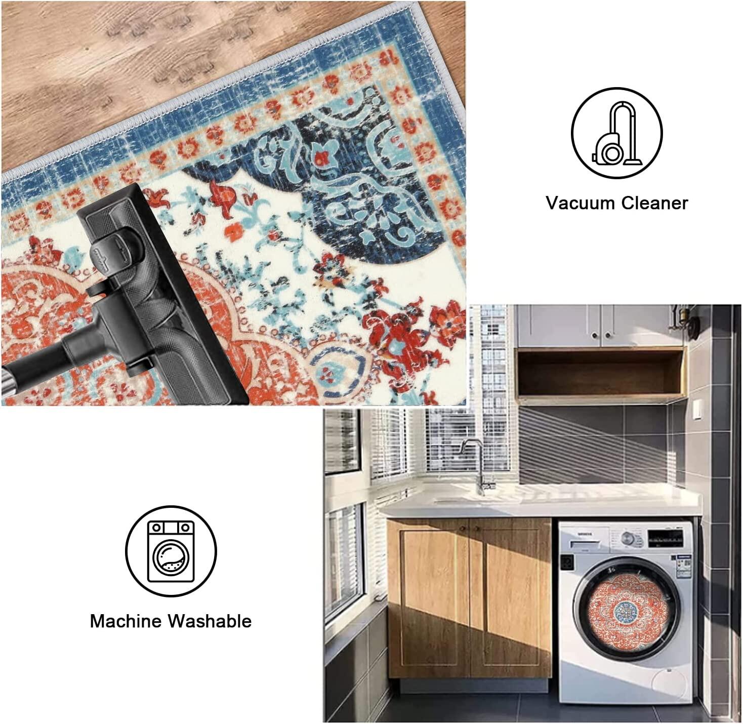 Thảm Nhà Bếp Bohemian thảm bếp chống trượt thảm chùi chân Nhà Bếp Có thể giặt nhà bếp Runner Mat | thảm sàn nhà bếp cho nhà bếp hành lang Giặt cửa phòng văn phòng bồn rửa