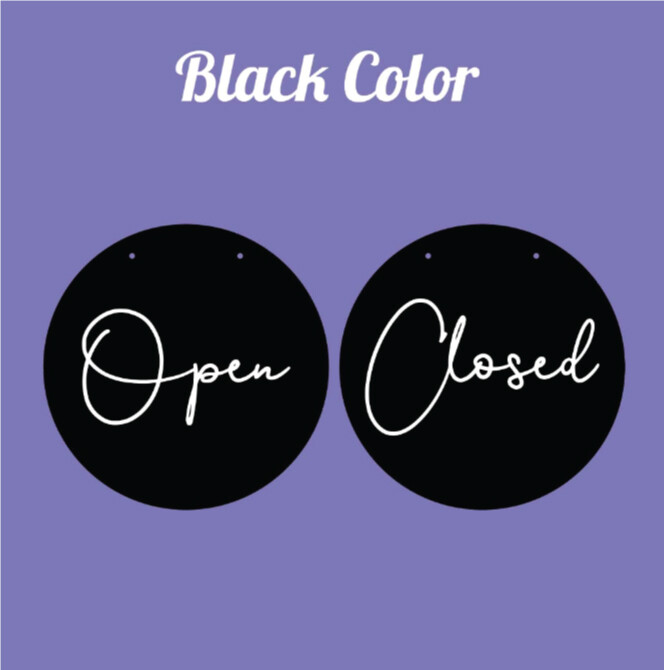 Open close Sign - open closed signage (Free suction + Metal chain) | Lazada