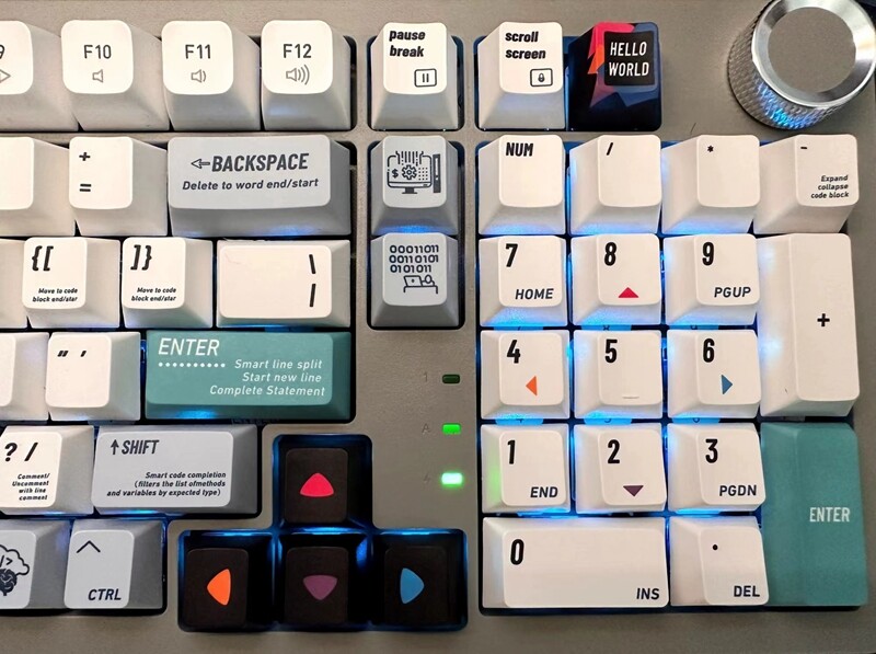 【Keycap Only】Programmer Theme Keycap 120+Keys Cherry  Profile PBT Sublimation Keycaps For Cherry MX Switch Mechanical Keyboard Keychron/RK61/GK61/Anne Pro 2