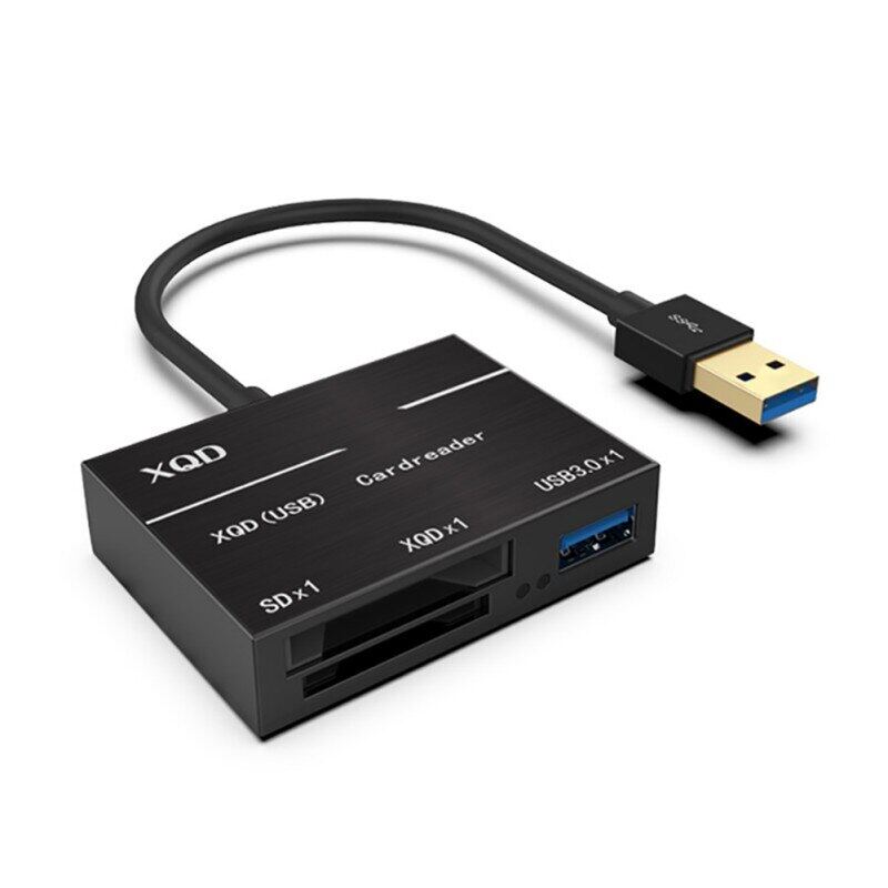 USB 3.0ถึง XQD SD แล็ปท็อปพีซีคอมพิวเตอร์เครื่องอ่านการ์ดไม่เกิน500เมกะไบต์/วินาทีความเร็วสูง XQD2.0 USB3.0 HUB OTG เมาส์คีย์บอร์ดชุดกล้องอะแดปเตอร์