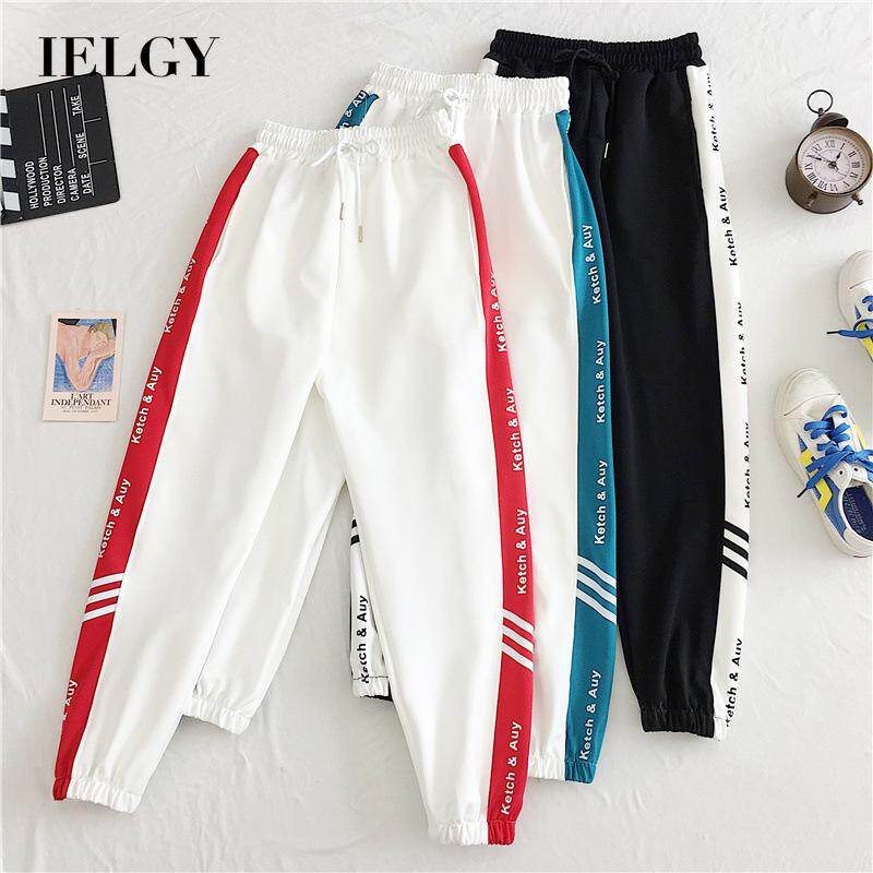 IELGY summer sports pants students Korean version of loose new casual all-match slim pants women