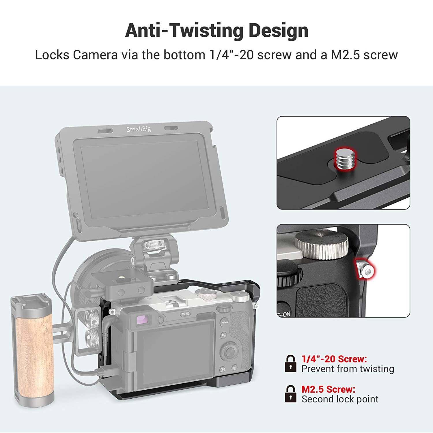 SmallRig Cage rig Khung Lồng máy ảnh Cho Sony A7C 3081
