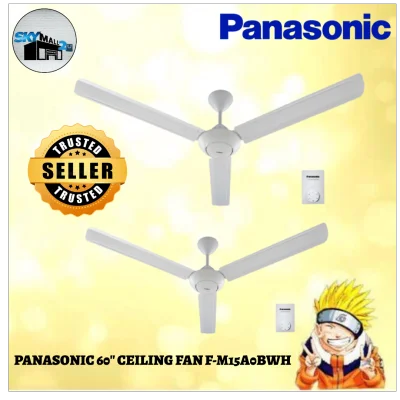 Panasonic 60" Ceiling Fan (WHITE) (3 Blades) (F-M15A0VBWH) TWIN PACK