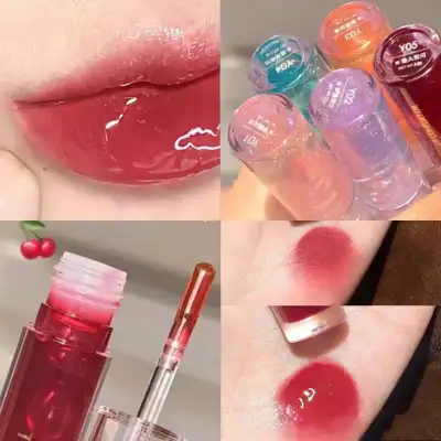Cappuvini Jelly Shimmer Lipbalm Mint Cool Smells 3D Plumping Lip Gloss Glasting Water Gloss