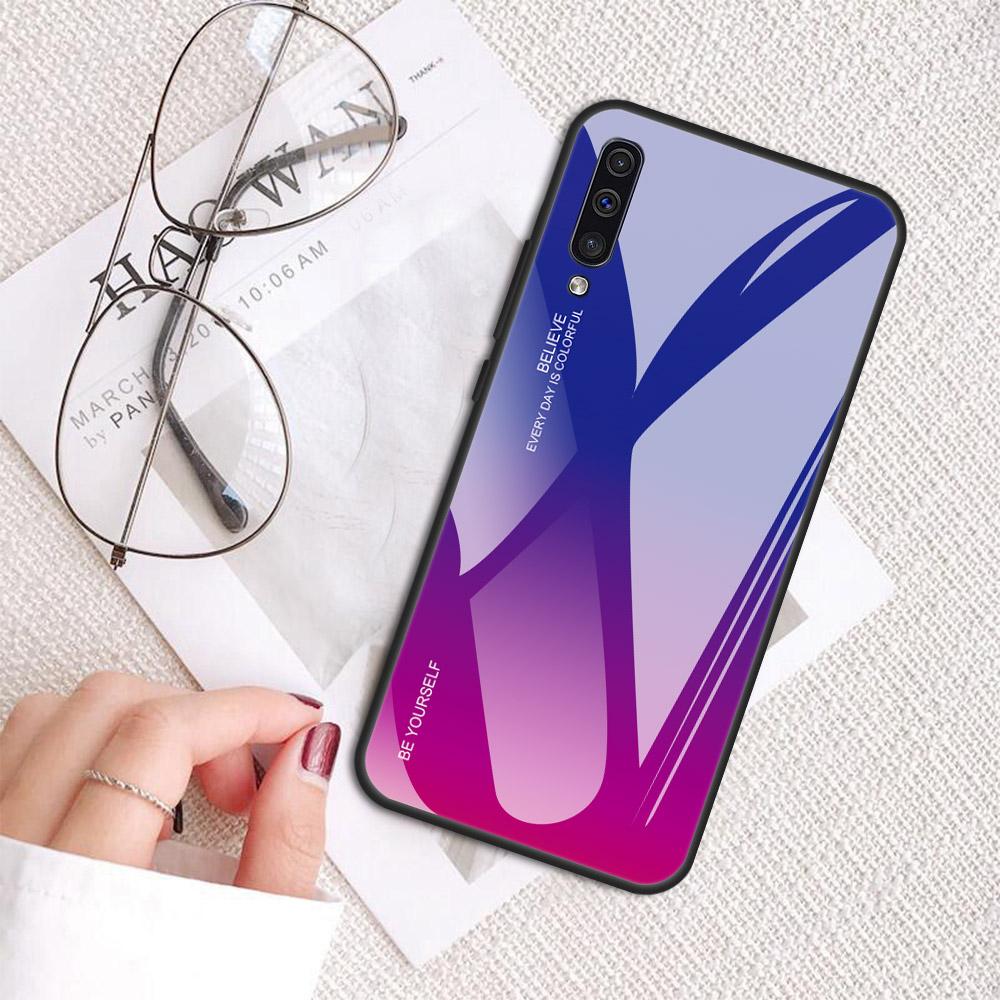 สำหรับ Samsung Galaxy A50s Casehard Gradient Glass กันกระแทก Glossy 