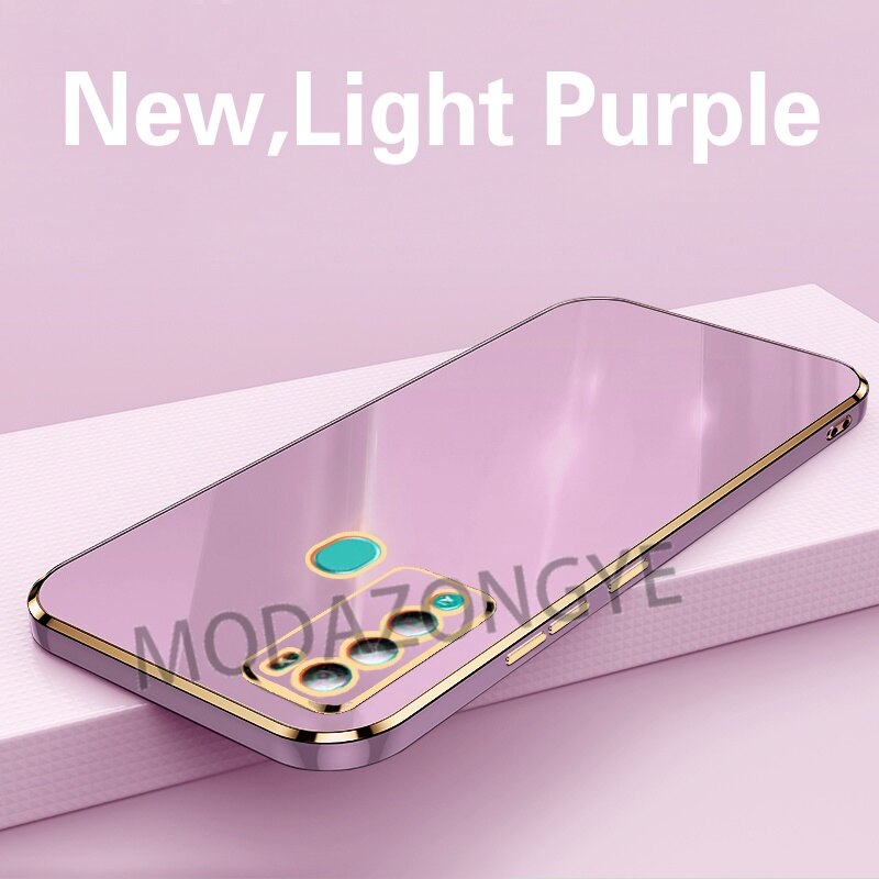 Ốp Cho ITEL Vision 2 Ốp Mềm Silicone TPU ITEL S16 Pro S16Pro Ốp Lưng Chống Sốc Mạ Điện Bảo Vệ