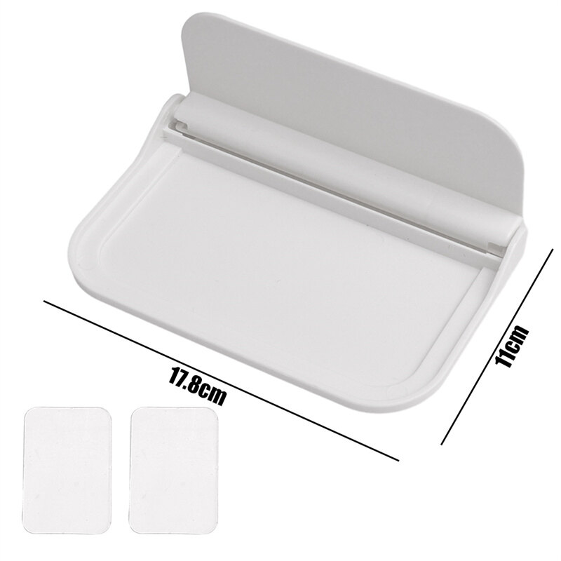 Foldable Wall Shelf Punch-Free Mobile Phone Holder Organizer Plastic Floating Shelf Household Storage Rack