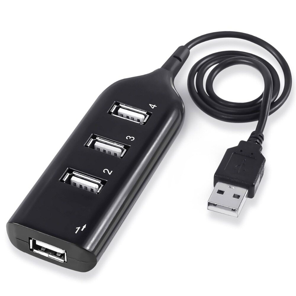 High Speed Usb Hub, 4 Port Splitter, Usb Adapter Mini Hub Laptop Computer Pc For Socket, Mac Windows for Notebook