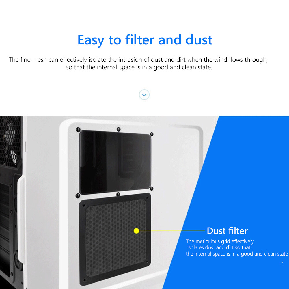 Magnetic Dust Filter PC Computer Case Fan Dustproof Mesh Cover Net Guard