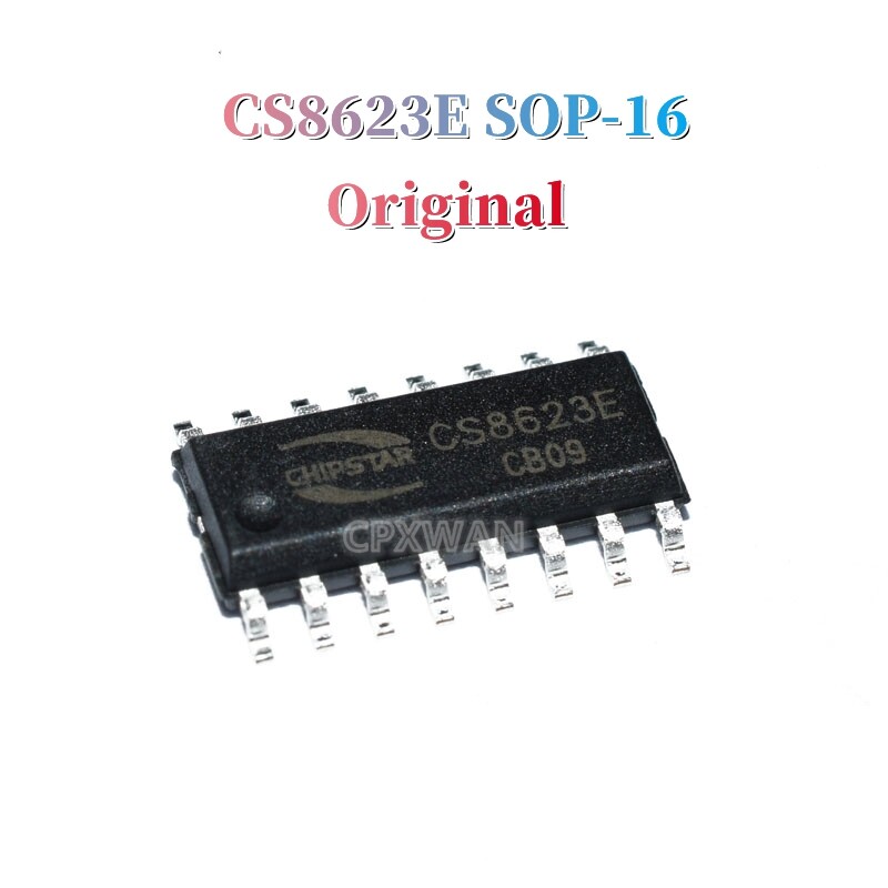 5pcs original cs8623e sop-16 cs8623 sop16 8623e smd 25w class-d audio power amplifier ic new original
