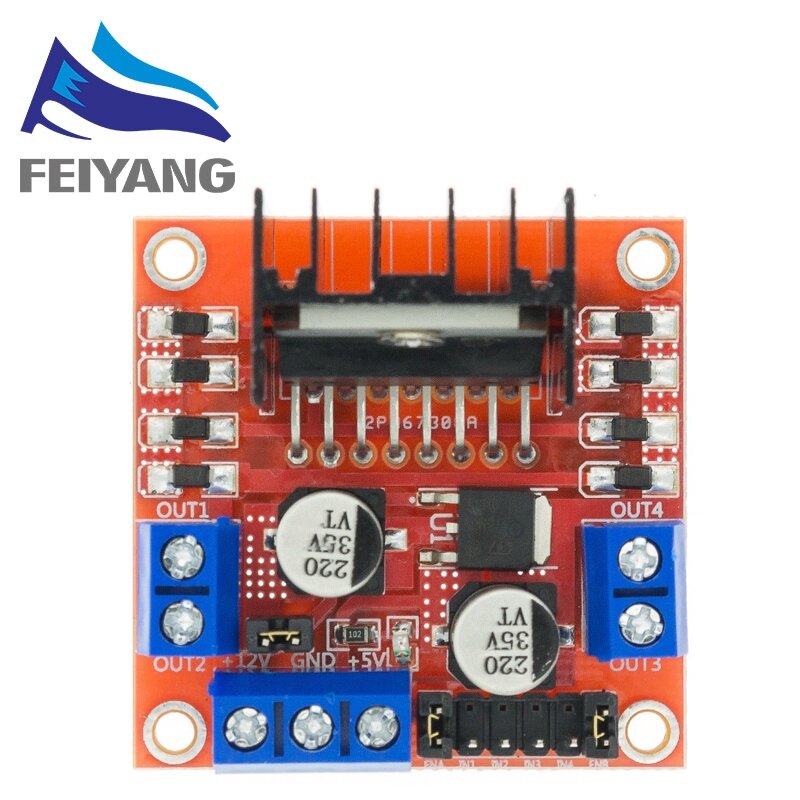 L298N 2A DC Motor Stepper Motor Driver Speed Controller Module Dual H Bridge for Arduino Smart Robot 2WD Robotics RC Car