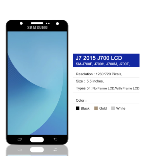 OLED For SAMSUNG Galaxy J7 2015 J700 J700F J700M J700H LCD Display Touch Screen Panel Glass Digitizer Assembly
