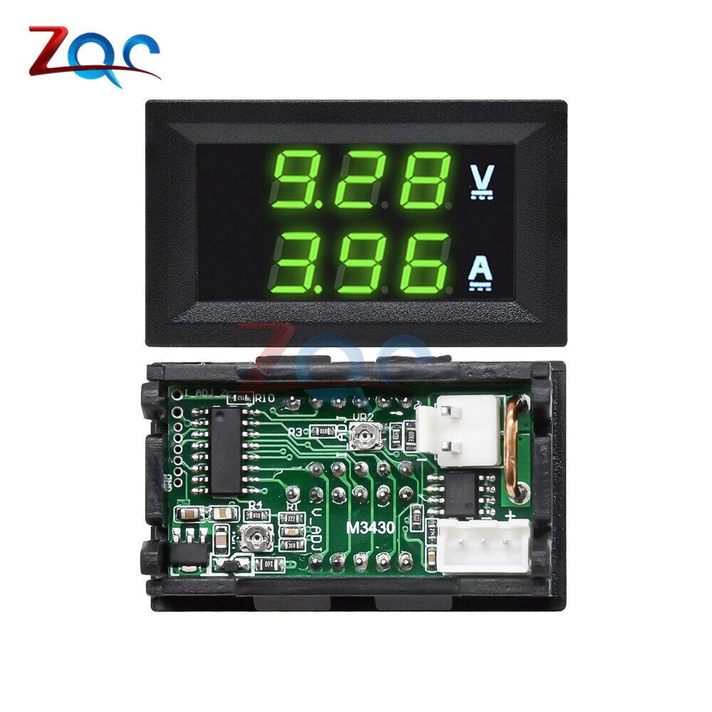 Vôn Kế Kỹ Thuật Số Kép Mini 0.28 Inch, Ampe Kế Đồng Hồ Đo Màn Hình Dòng Điện Áp Amp Volt Một Chiều 100V 10A Máy Dò Thử Nghiệm Cho Ô Tô Tự Động