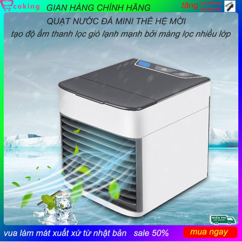quạt nước đá mini ecoking ,có màng lọc khử mùi khử bụi diệt vi khuẩn siêu mạnh siêu mát,quạt nước nhỏ,quạt nước con cóc,quạt điều hòa ( Kha-nh LINH ) ( Thanh Thủy Story )