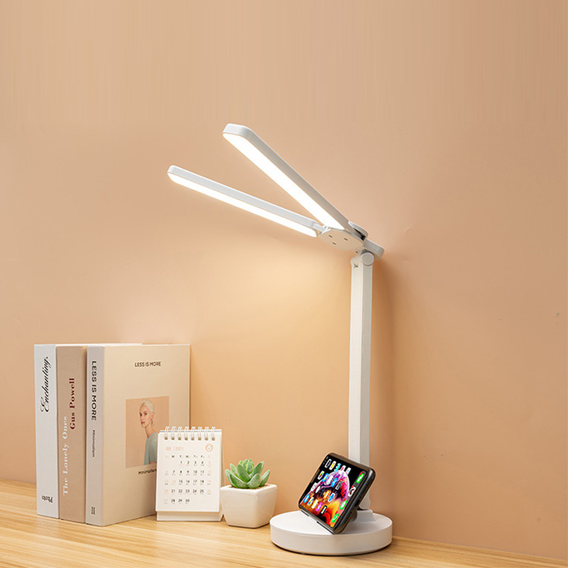 SADA Table lamp eye protection learning LED rechargeable plug-in student dormitory reading lamp children's eyesight protection bedroom bedside lamp